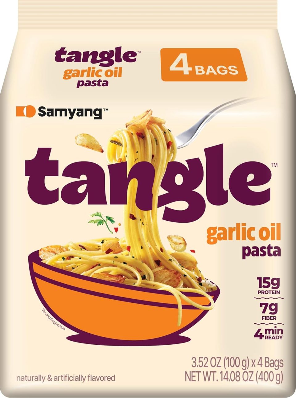 Samyang Tangle Garlic Oil Pasta