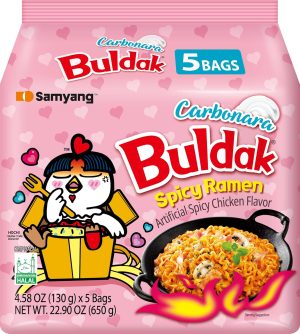 Samyang Carbo Buldak Nuclear Fire Fried Super Hot Spicy Noodle 5/pack